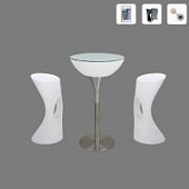 Комплект светящейся мебели Стол+2 стула V1 Комплект светящейся мебели Стол+2 стула V1