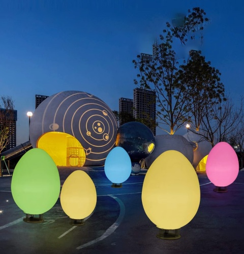 Светильник Яйцо 87х140 питание от 22В0, RGB